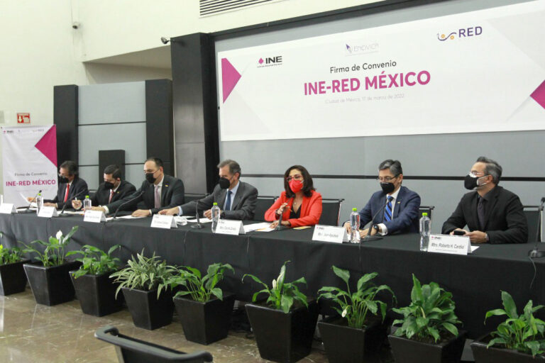 Pluralidad, paz y libertad, el convenio del INE y RED México
