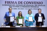 Gobierno del Estado y DIF Sinaloa firman convenio con la Asociación Pacto por la Primera Infancia