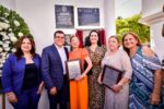Las maestras Lidia Salazar Rojo, Martha Emilia Borrego Galindo y Armida Mireya Martínez Llanos son homenajeadas por su desempeño en la docencia