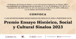 El día 23 cierra plazo para el Premio de Ensayo Histórico, Social y Cultural 2023