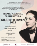 Este viernes entregan el Premio de Literatura Gilberto Owen 2023