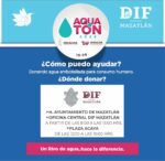 Invita Sistema DIF Mazatlán y Gobierno Municipal a donar agua apta para el consumo humano
