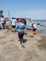 Autoridades municipales, organismos y habitantes se unen y limpian playa de Yameto