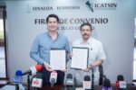 Economía e Icatsin firman convenio para capacitar y profesionalizar a personas que buscan empleo, microempresarios y personal de la Secretaría.