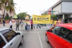 Realizan marcha en conmemoración al “Día del peatón”
