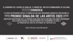 Últimos días para enviar propuestas al Premio Sinaloa de las Artes 2023