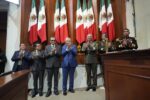 Develan en Muro de Honor del Congreso la leyenda: “2023, Año del Bicentenario del Heroico Colegio Militar”