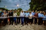 Rocha inaugura la calle principal de su natal Batequitas, Badiraguato