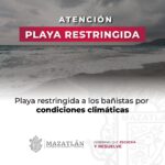 Policía Acuática restringe algunas zonas de playa por oleaje elevado