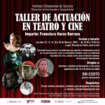Invita ISIC al Taller de Actuación en Teatro y Cine, a partir del 12 de febrero