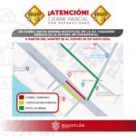 ¡Atención! Cierre parcial de vialidad en Camarón Sábalo a la altura de Conapesca