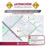 Por avance en trabajos de construcción de puente vehicular, ampliarán el tramo cerrado a la circulación en Libramiento Colosio