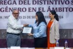 Entrega Rocha Moya distintivo a 27 empresas sinaloenses por fomentar la igualdad de género en el ámbito laboral
