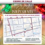 Por festejos patrios, calles del primer cuadro de la ciudad sufrirán corte a la circulación