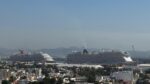 Llegan dos cruceros turísticos a Mazatlán con más de 9,000 visitantes