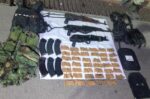 Grupo Interinstitucional asegura 3 vehículos, armas largas y cartuchos en El Quemadito