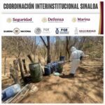 En Culiacán y Cosalá, el Grupo Interinstitucional aseguró 6 laboratorios clandestinos