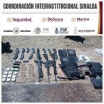 Tras agresión, Grupo Interinstitucional asegura armas, cargadores, cartuchos, equipo táctico y presunta droga en Concordia