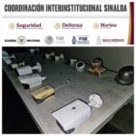 Grupo Interinstitucional realiza operativo para el retiro de cámaras instaladas de manera irregular en la vía pública en Culiacán