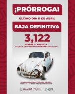“Programa de Baja Definitiva por vehículo que impida su circulación”