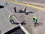 Por Semana Santa, inician trabajos de bacheo en Carretera Federal 15, que conecta Culiacán con Mazatlán