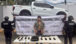 Grupo Interinstitucional detiene a civil, asegura armamento y camioneta robada en Villa Juárez, Navolato