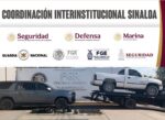En Culiacán, Grupo Interinstitucional asegura armamento, municiones, dos camionetas blindadas y detiene a un civil