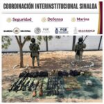 Armas, cargadores, cartuchos, presunta droga y equipo táctico, lo asegurado por el Grupo Interinstitucional en Elota Armas, cargadores, cartuchos, presunta droga y equipo táctico, lo asegurado por el Grupo Interinstitucional en Elota