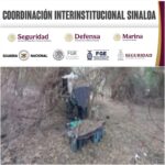 En Mazatlán, Grupo Interinstitucional asegura dron, cargadores, droga y otros objetos