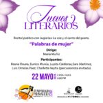 Juglarías, la voz y canto del poeta este Jueves Literario en Casa Haas