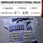 En Culiacán, Grupo Interinstitucional asegura a dos hombres y una mujer con armas de fuego y en vehículo con reporte de robo