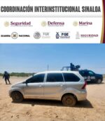 En Villa Juárez, Navolato, Grupo Interinstitucional recupera camioneta robada