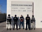 Tras reporte al 9-1-1 y agresión, Grupo Interinstitucional detiene a civil con arma larga y asegura vehículos robados en Culiacán