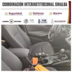 En Culiacán, Grupo Interinstitucional asegura un vehículo con aditamento para arrojar puntas de acero y radios de comunicación