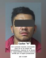 Agentes preventivos detienen a un hombre señalado de la probable participación en el delito de transitar en vehículo con reporte de robo