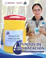Secretaría de Salud instala puntos de hidratación en diferentes municipios de Sinaloa