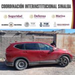 Grupo Interinstitucional recupera vehículo con reporte de robo en Culiacán