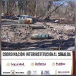 En Culiacán, Grupo Interinstitucional asegura cuatro áreas de almacenamiento de sustancias químicas, un laboratorio inactivo y dos secaderos de marihuana