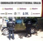 En Villa Juárez, Navolato, Grupo Interinstitucional recupera camioneta 4×4 con reporte de robo