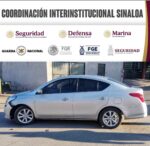 Grupo Interinstitucional recupera vehículo robado que portaba placas de circulación sobrepuestas en Culiacán