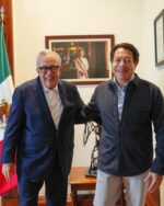 Gobernador Rocha y Mario Delgado titular de la SEP se reúnen para revisar obras de infraestructura educativa en proceso y para 2026