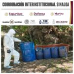Grupo Interinstitucional asegura y destruye cuatro áreas de concentración para la elaboración de drogas en Culiacán y Cosalá