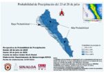 Protección Civil advierte lluvias vespertinas en Sinaloa y calor extremo en varias regiones