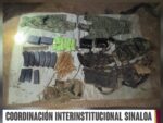 Cargadores, municiones, equipo táctico y baterías para dron fueron asegurados por el Grupo Interinstitucional en San Ignacio