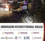 Tras persecución, Grupo Interinstitucional asegura motocicleta abandonada por civiles armados en Culiacán