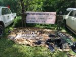 En San Ignacio, integrantes del Grupo Interinstitucional localizaron un campamento, armas, explosivos, droga, vehículos y otros objetos ilícitos