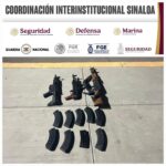 Civiles, armas, cargadores y 2 vehículos: lo asegurado por el Grupo Interinstitucional tras agresión en Culiacán