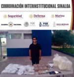 Grupo Interinstitucional detiene a un civil con droga y 140 mil pesos en Valle Alto, Culiacán