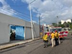 Se registra incendio a espaldas del Colegio Monferrant en Culiacán