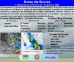 Pronósticos de lluvia para la tarde noche en el sur del Estado con alta probabilidad